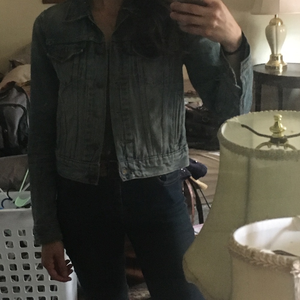 Levi's denim jacket sewn back-patch southwestern - Picture 3 of 4